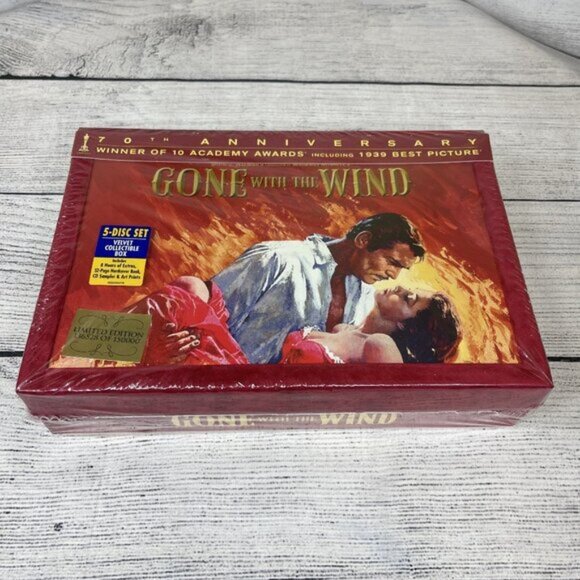 Other - NEW Gone With The Wind 70th Anniversary 5 disk Set SEALED Collector's Ed…